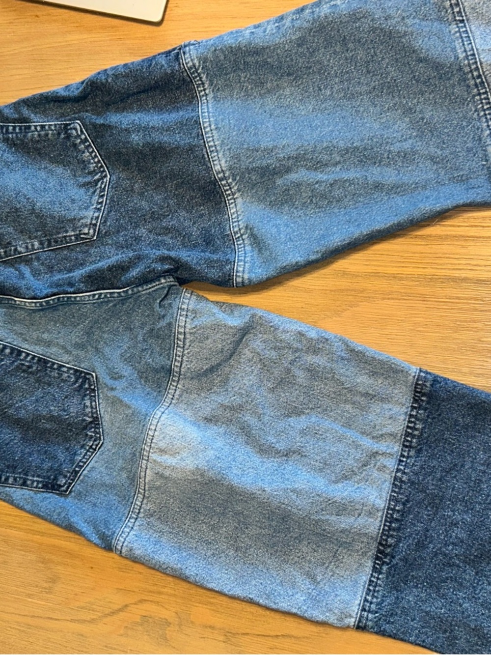 Divided Women's Patchwork Blue Denim Jeans - Picture 8 of 8